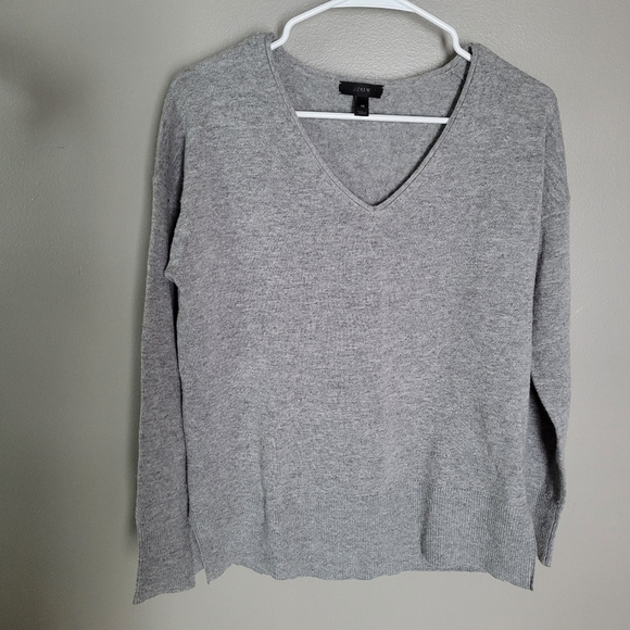 J. Crew V- Neck Wool Sweater - Picture 2 of 6